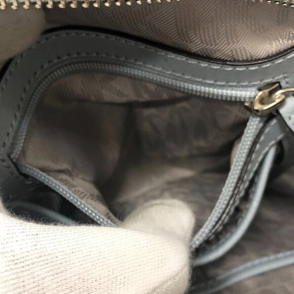 Michael Kors Flower punching Backpack Bag PVC blue/SilverHardware - Picture 12 of 13